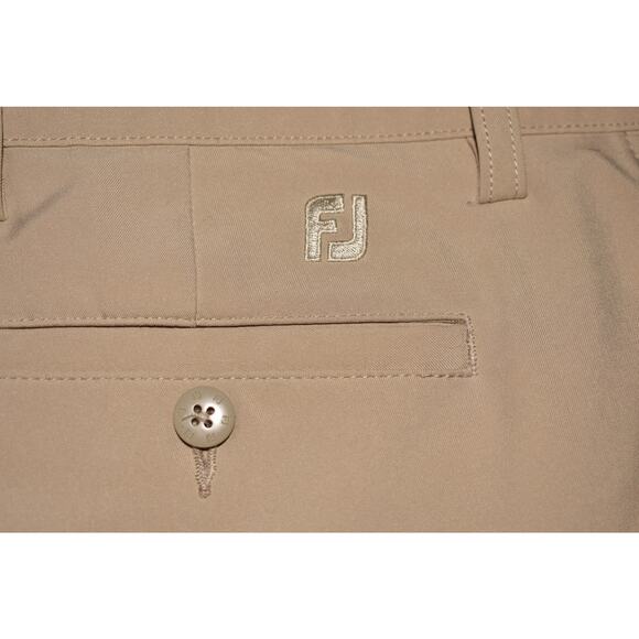 FOOTJOY $85 Flat Front Performance Khaki‎ Golf Pant Tan Men's 36 - Picture 3 of 4